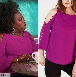 Trina Turk Cold Shoulder Top